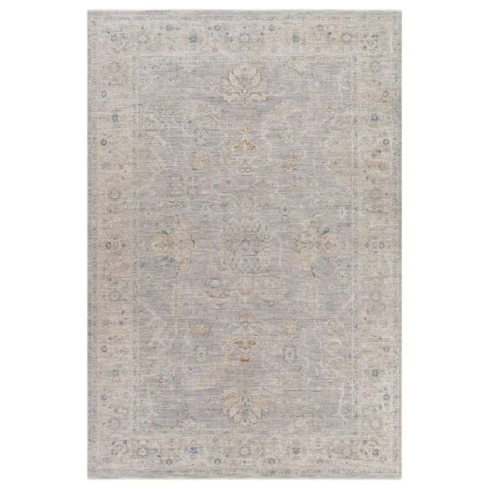 Surya Avant Garde AVT-2304 6'7" x 9'6" Gray, Beige and Denim Area Rug