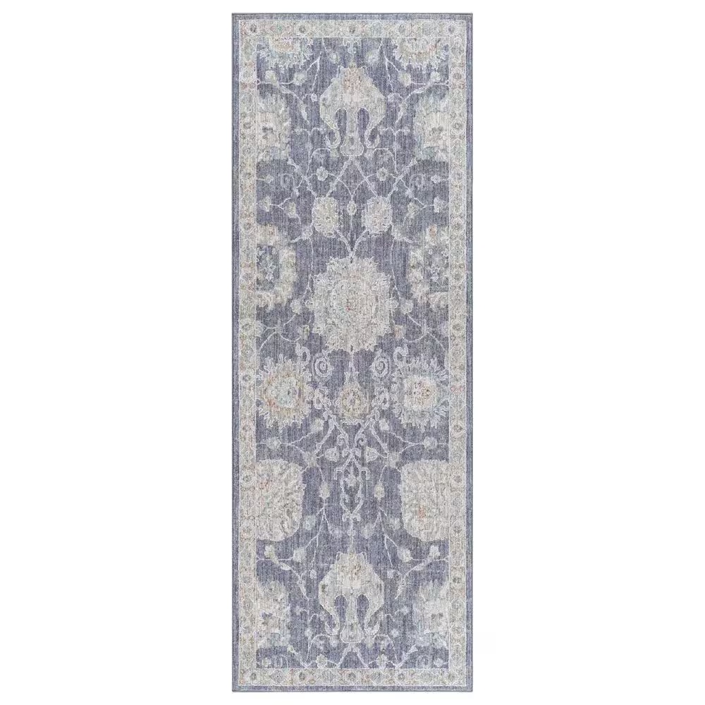 Surya Avant Garde 2'7" x 7'3" Gray, Beige and Denim Runner