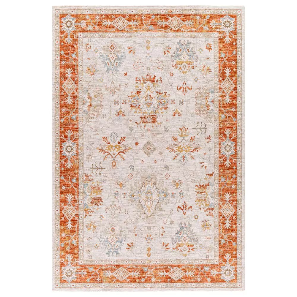 Surya Avant Garde AVT-2312 2' x 3' Orange, Blue and Beige Area Rug
