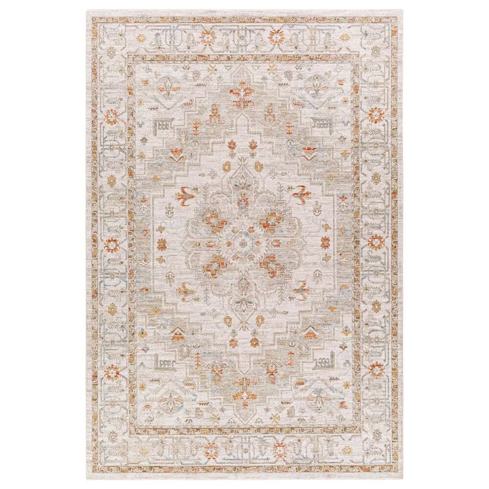 Surya Avant Garde AVT-2313 7'10" x 10'3" Orange, Blue and Beige Area Rug