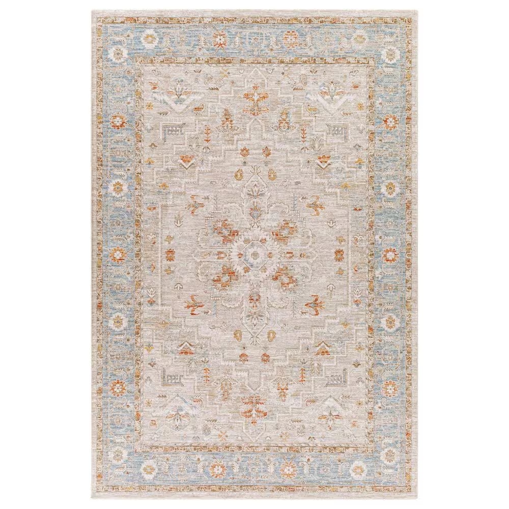 Surya Avant Garde AVT-2316 5' x 7'5" Orange, Blue and Beige Area Rug