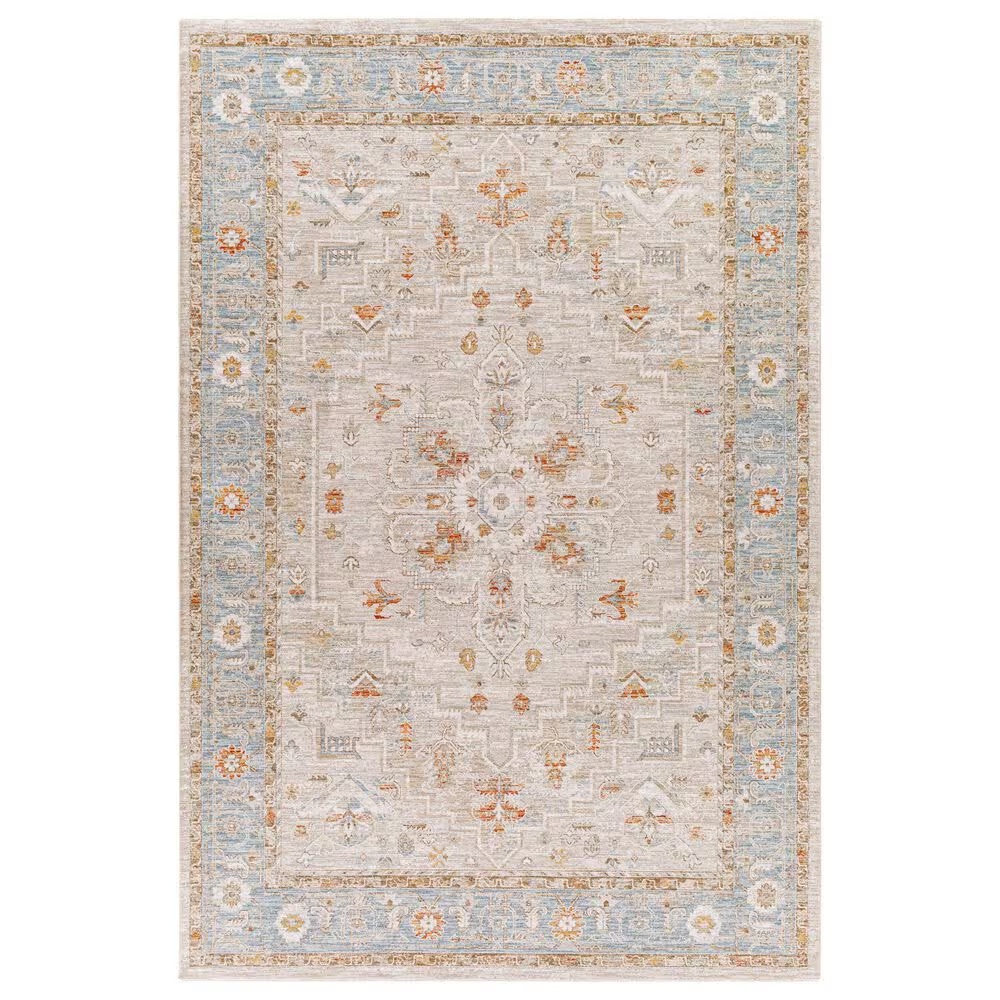 Surya Avant Garde AVT-2316 7'10" x 10'3" Orange, Blue and Beige Area Rug