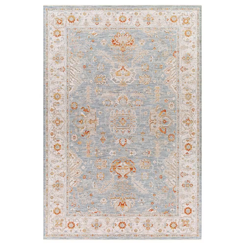 Surya Avant Garde AVT-2318 2'7" x 10' Orange, Blue and Beige Runner