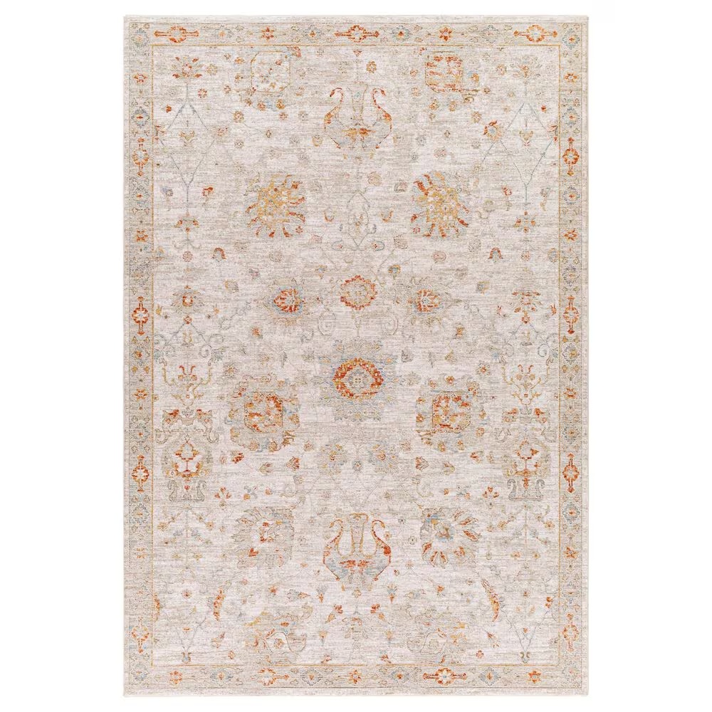 Surya Avant Garde 2' x 3' Orange, Blue and Beige Area Rug