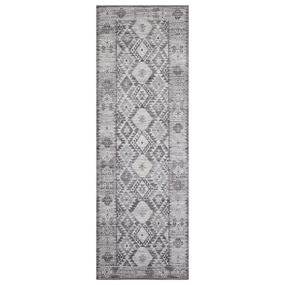 Loloi II Zion ZIO-03 2'6" x 7'6" Charcoal and Slate Runner