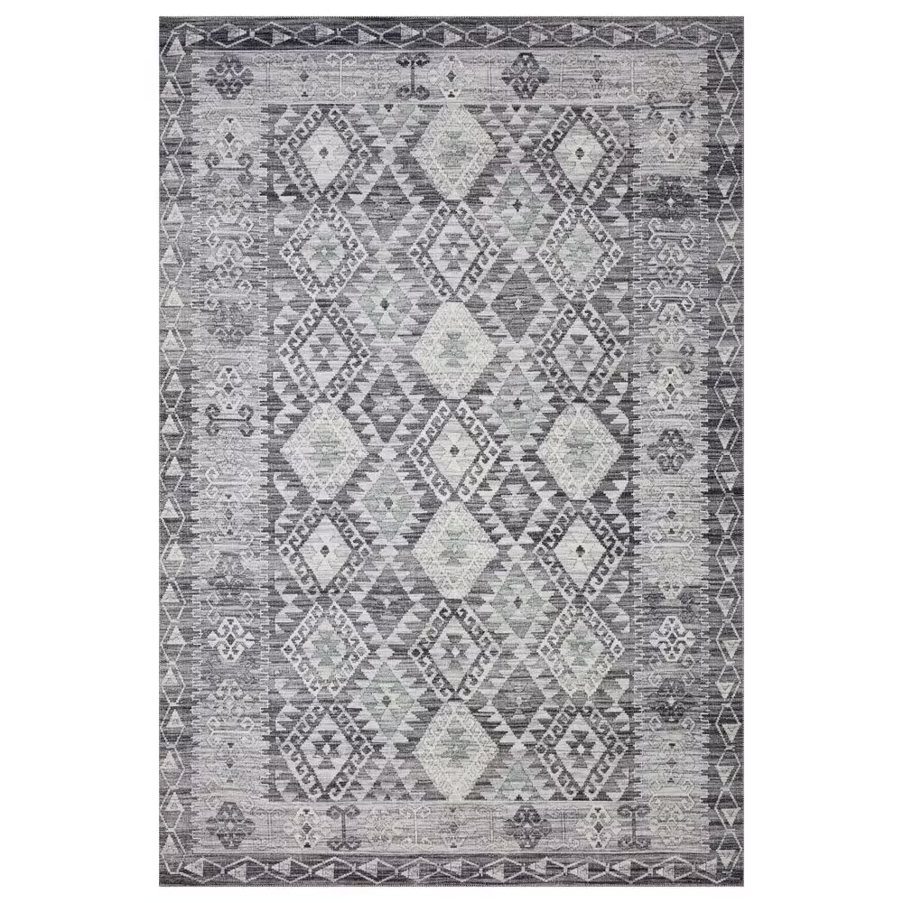 Loloi II Zion ZIO-03 5' x 7'6" Charcoal and Slate Area Rug
