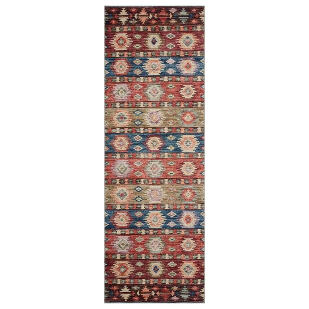 Loloi II Zion ZIO-06 2'6" x 7'6" Fiesta and Multicolor Runner