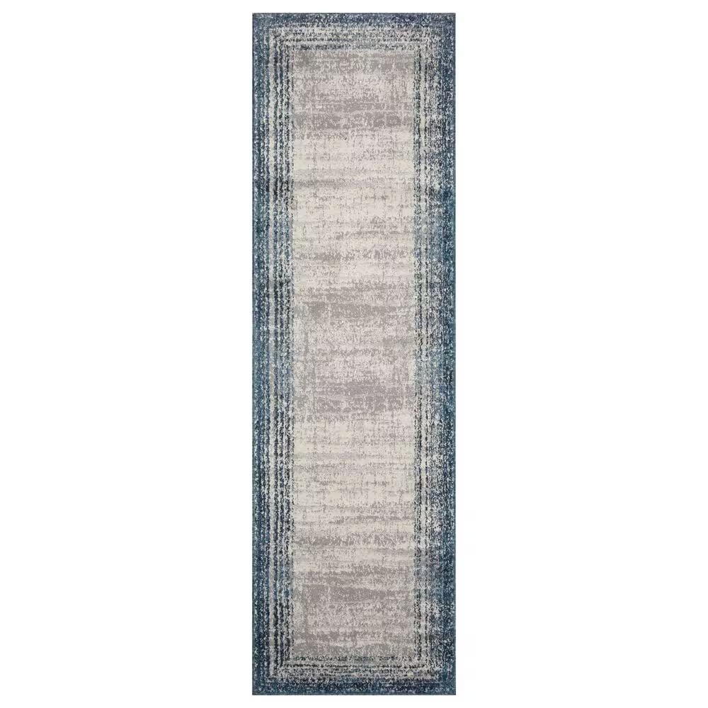 Loloi II Austen AUS-02 2'4" x 8' Pebble and Blue Runner