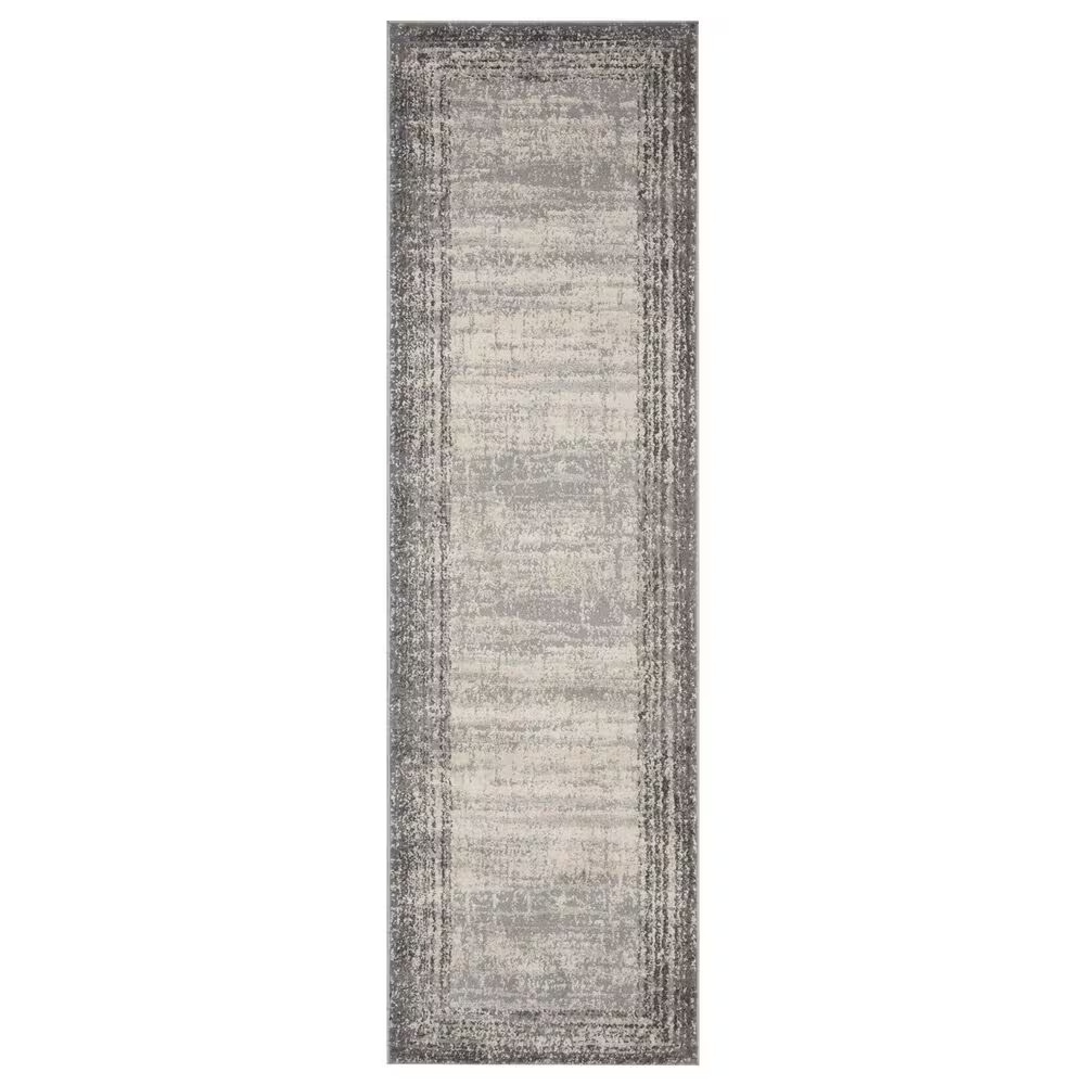 Loloi II Austen AUS-02 2'4" x 8' Pebble and Charcoal Runner