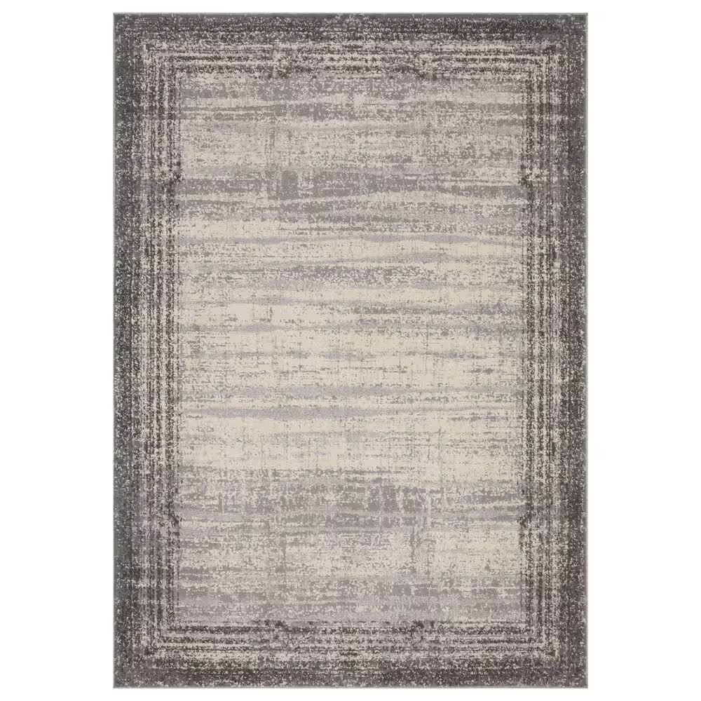 Loloi II Austen AUS-02 6'7" x 9'2" Pebble and Charcoal Area Rug