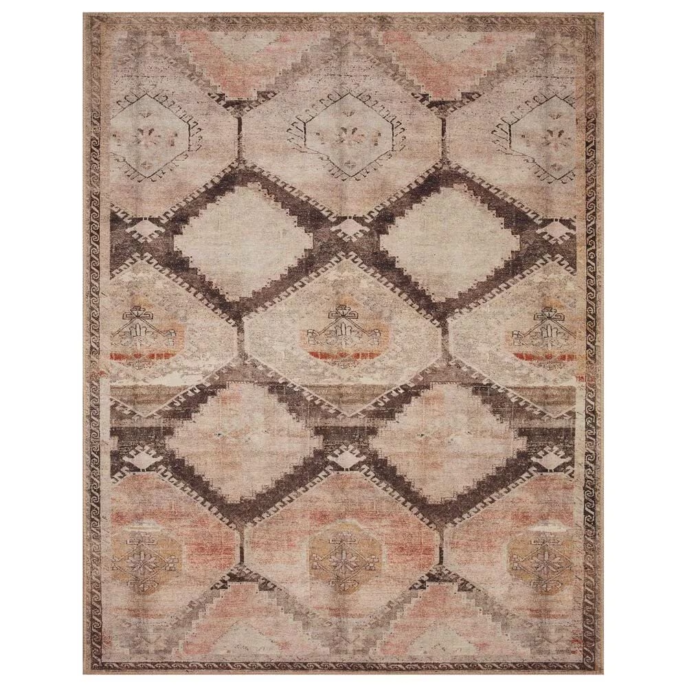 Loloi II Wynter 2'3" x 3'9" Graphite and Blush Area Rug