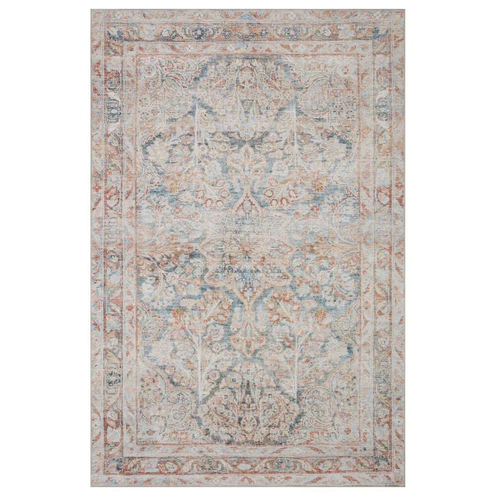 Magnolia Home Lenna LEA-02 2' x 5' Ocean and Apricot Area Rug