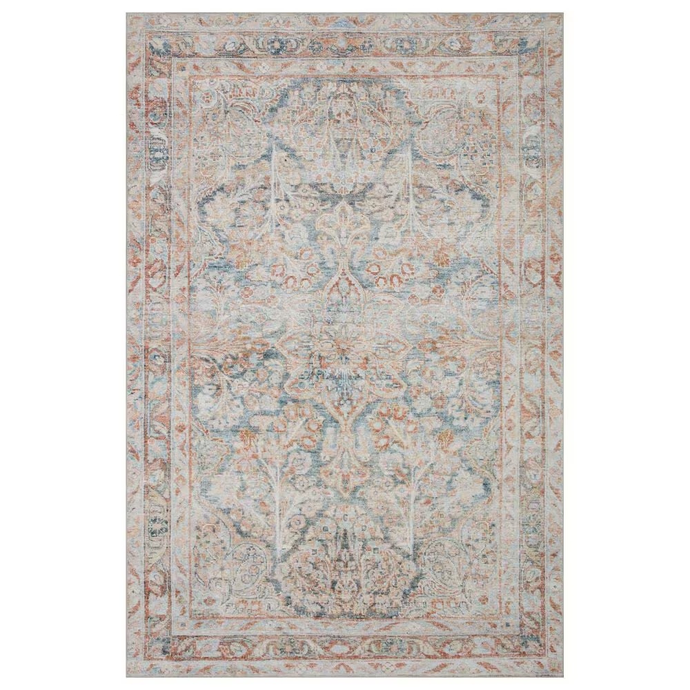 Magnolia Home Lenna LEA-02 2'6" x 12' Ocean and Apricot Runner