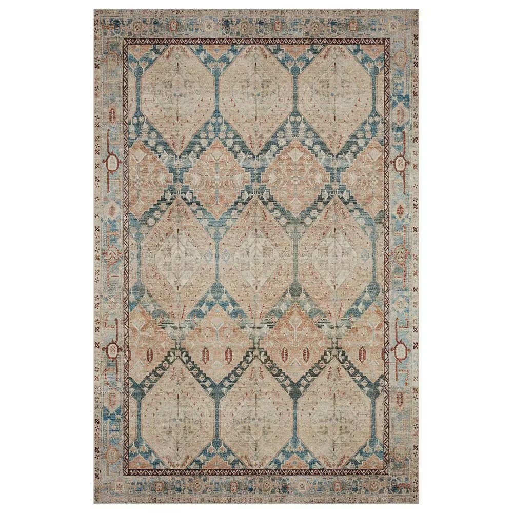 Magnolia Home Lenna LEA-05 8'6" x 11'6" Denim and Sand Area Rug