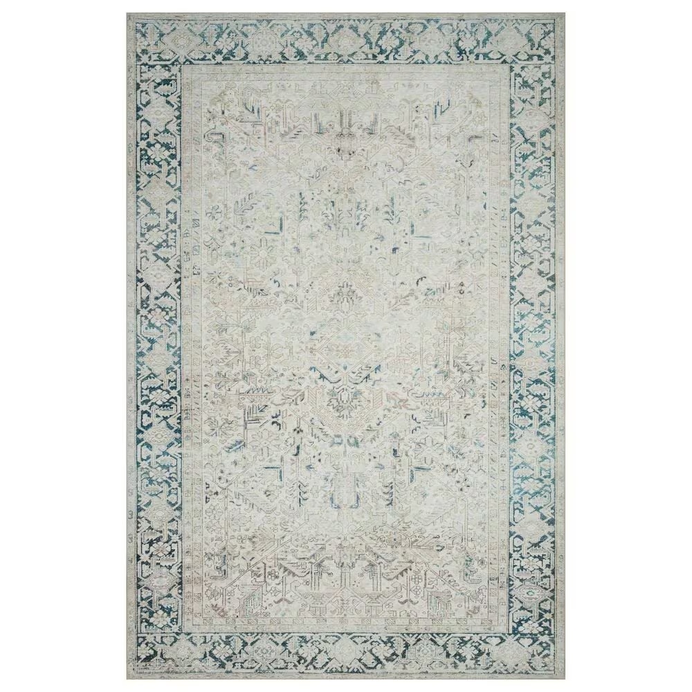 Magnolia Home Lenna LEA-06 2'6" x 12' Natural and Denim Runner