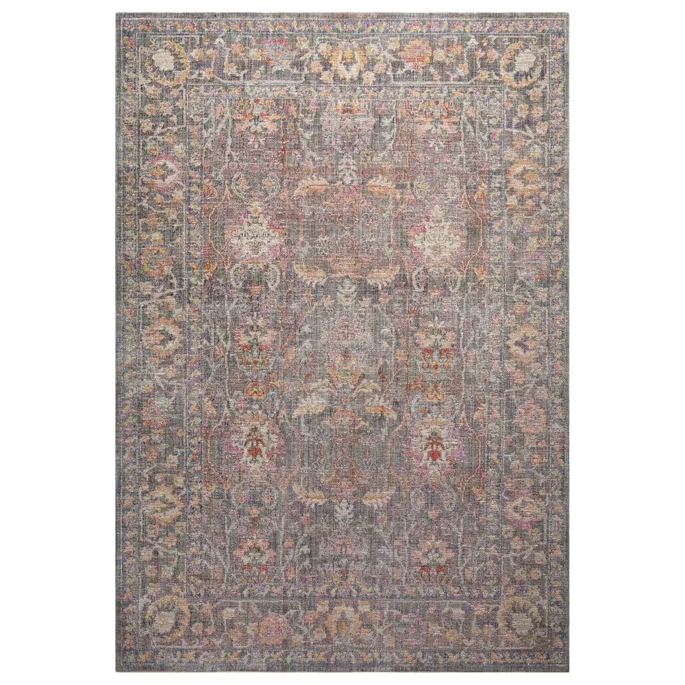Chris Loves Julia x Loloi Rosemarie 7'10" x 10' Stone and Multicolor Area Rug