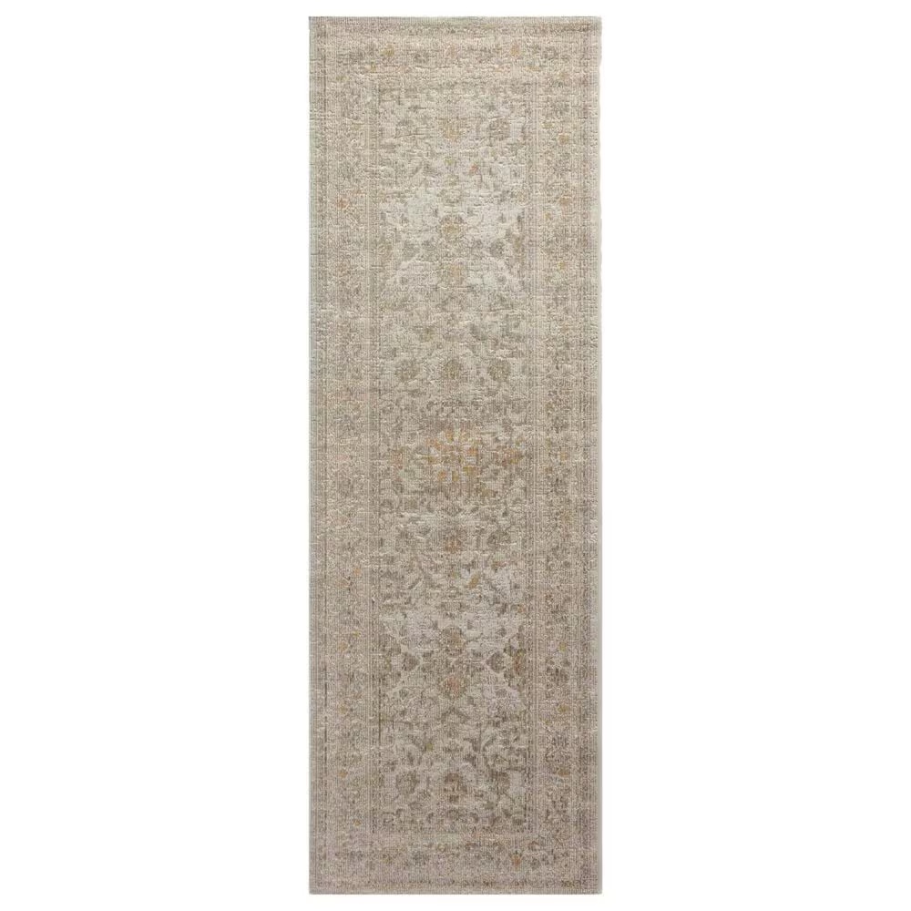 Chris Loves Julia x Loloi Rosemarie 2'7" x 8' Ivory and Natural Runner