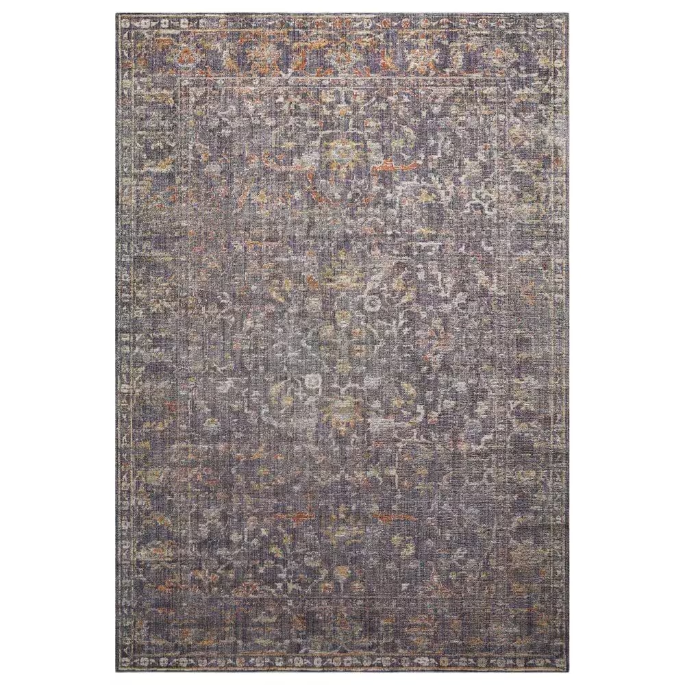 Chris Loves Julia x Loloi Rosemarie 10' x 14' Graphite and Multicolor Area Rug