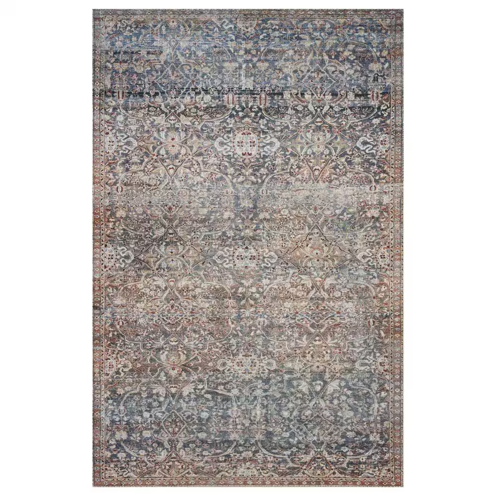 Chris Loves Julia x Loloi Jules 2'3" x 3'9" Denim and Spice Area Rug