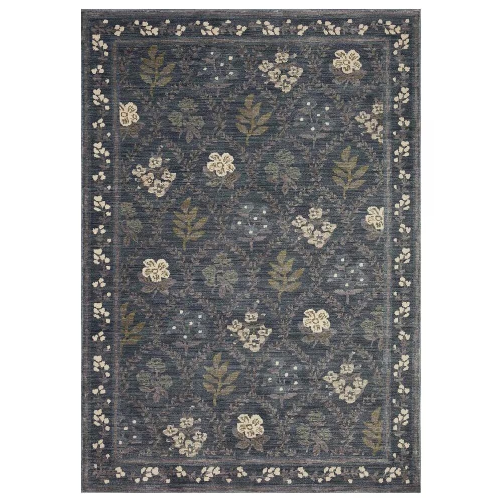 Rifle Paper Co. x Loloi Fiore FIO-04 9' x 12' Navy Area Rug