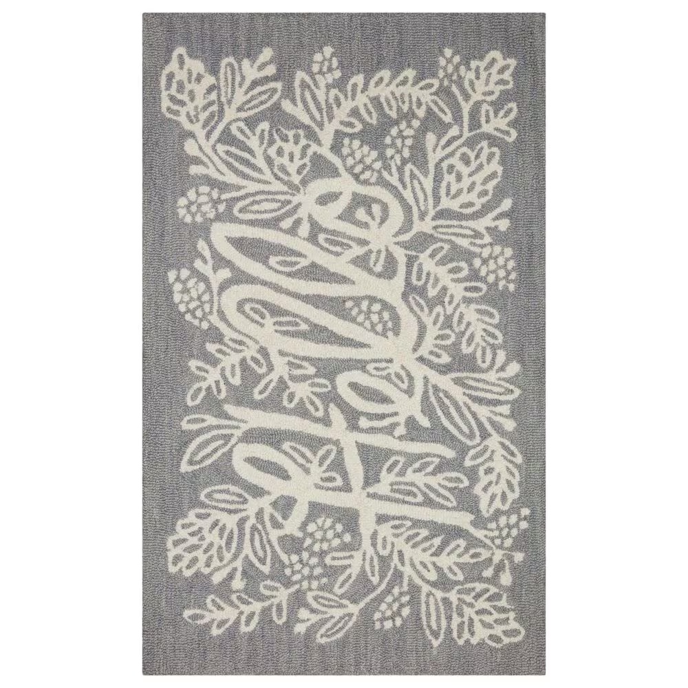 Rifle Paper Co. x Loloi Minnie Min-04 2'3" x 3'9" Grey Area Rug