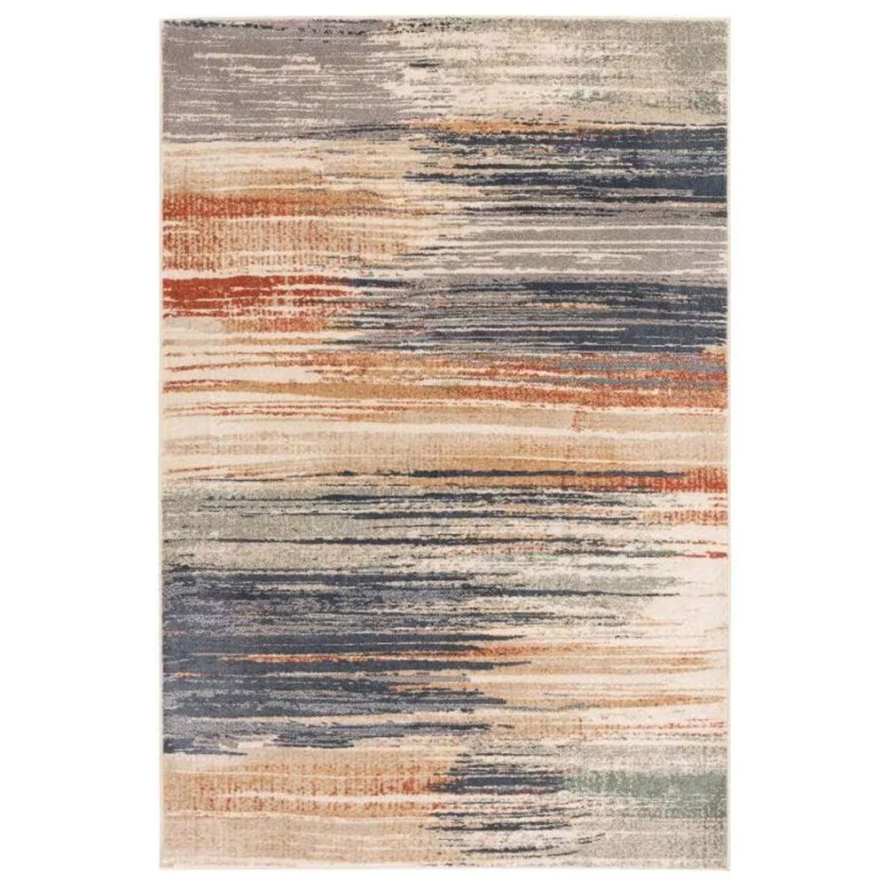 Central Oriental Montville Desmonia 7'10 x 9'10 Alabaster and Multicolor Area Rug