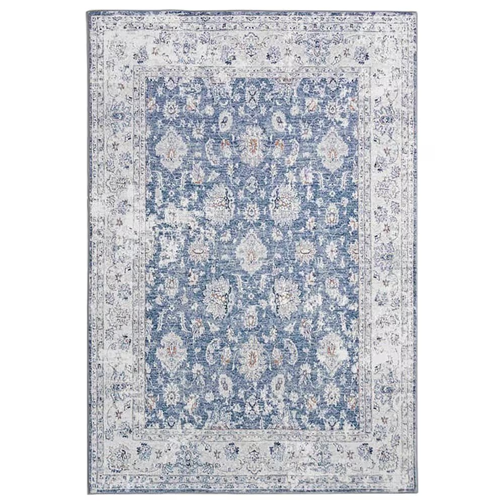 Central Oriental Trisha Yearwood Belmont Malian 5' x 7' Blue and Ivory Area Rug