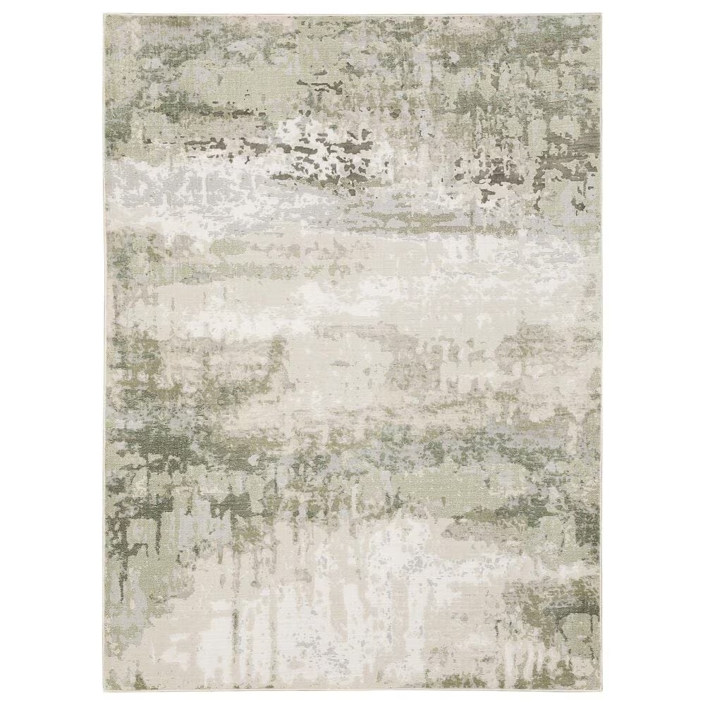 Oriental Weavers Caravan Fading Mink 7'10" x 10'10" Beige and Green Area Rug