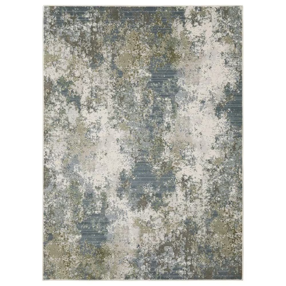 Oriental Weavers Caravan Blue Skies 3'3" x 5' Blue and Green Area Rug