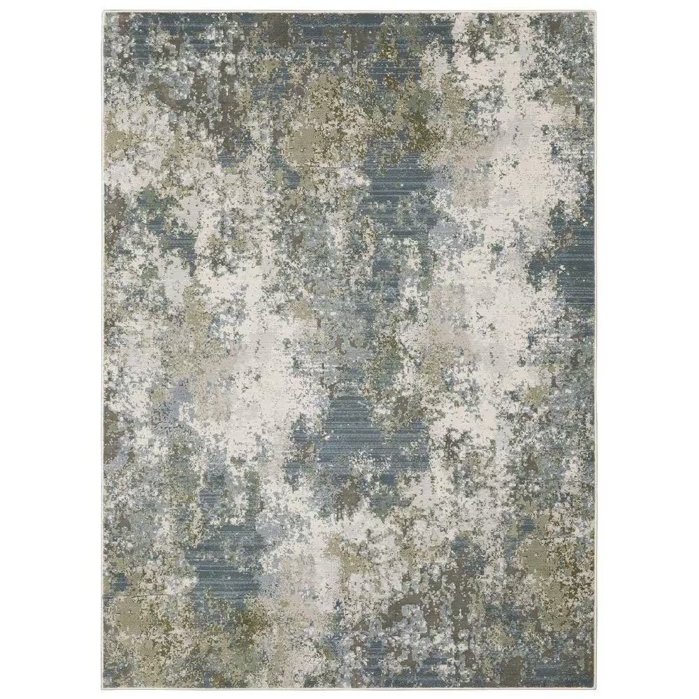 Oriental Weavers Caravan Blue Skies 7'10" x 10'10" Blue and Green Area Rug