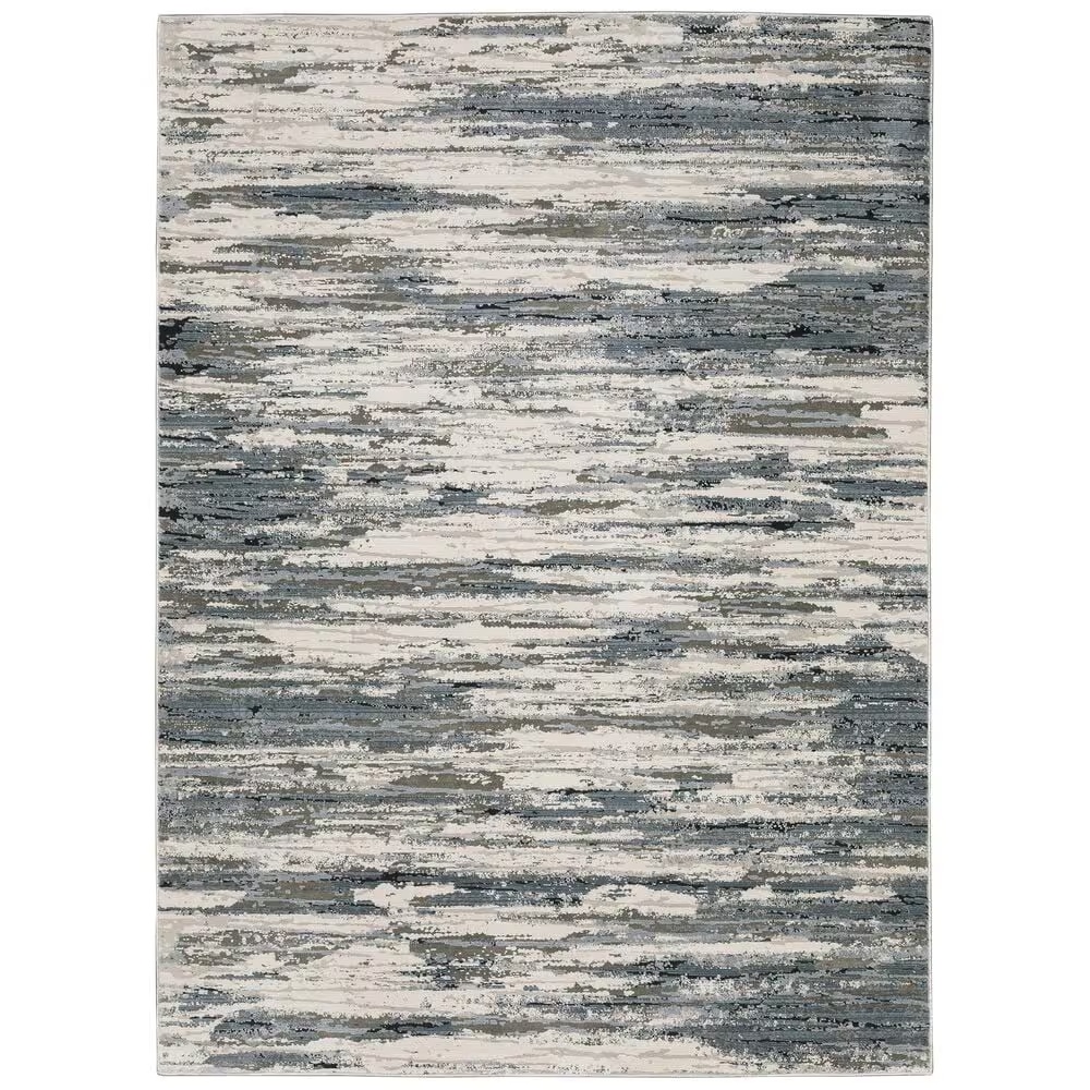 Oriental Weavers Caravan Faded Brush 2'3" x 7'6" Beige and Blue Runner
