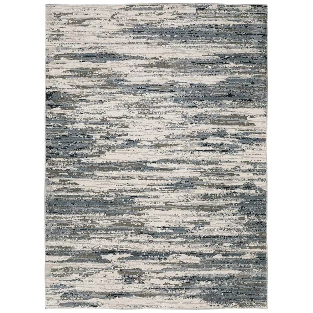 Oriental Weavers Caravan Faded Brush 9'10" x 12'10" Beige and Blue Area Rug