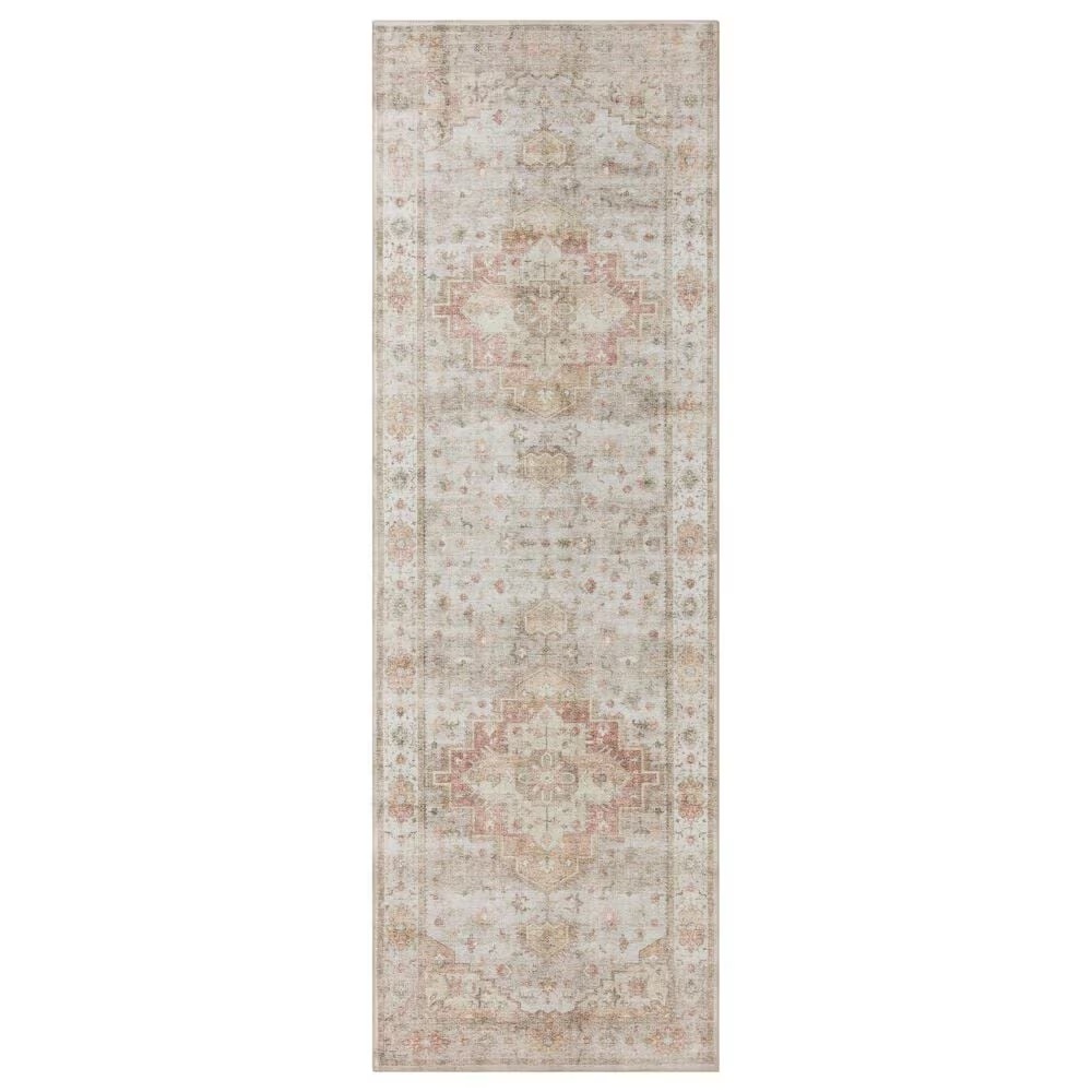 Loloi II Heidi2'6" x 7'6" Sage and Multicolor Runner