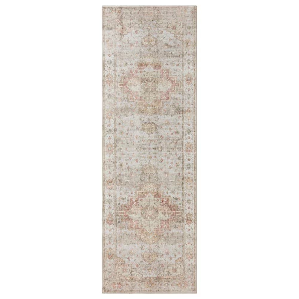 Loloi II Heidi 2'6" x 11'6" Sage and Multicolor Runner