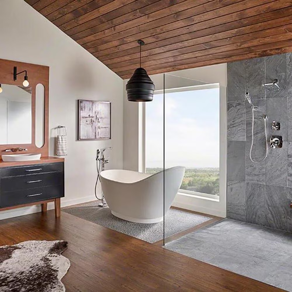MS International Ostrich Grey Hon/Gau 12" x 24" Natural Stone Tile