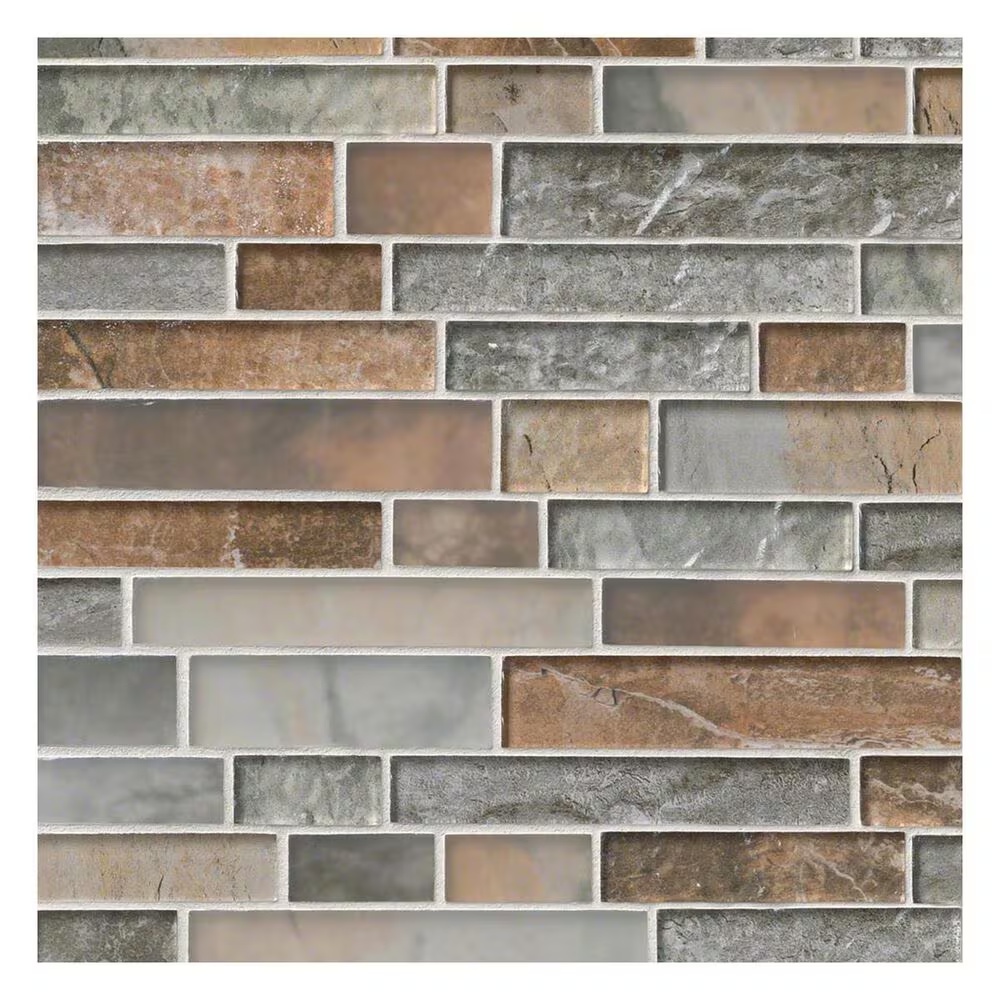 MS International Taos 12" x 12" Glass Mosaic Sheet