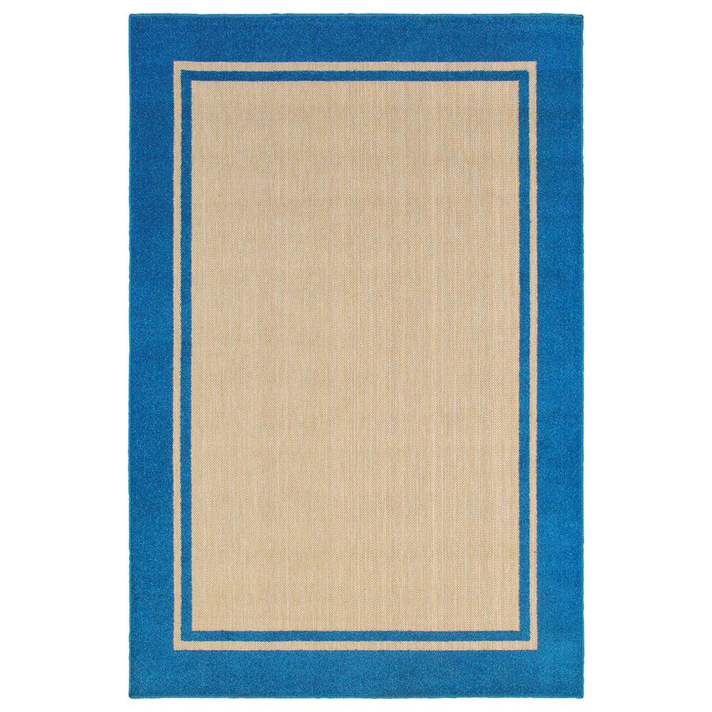 Oriental Weavers Cayman 5594B 9'10" x 12'10" Sand and Blue Area Rug