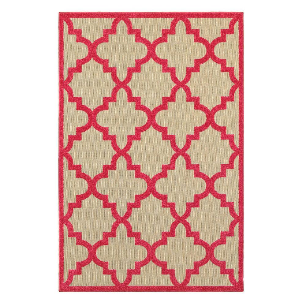 Oriental Weavers Cayman 660P 7'10" x 10'10" Sand/Pink Area Rug