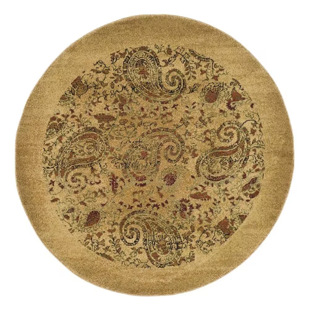 Safavieh Lyndhurst LNH224A 4' Round Beige/Multi Area Rug