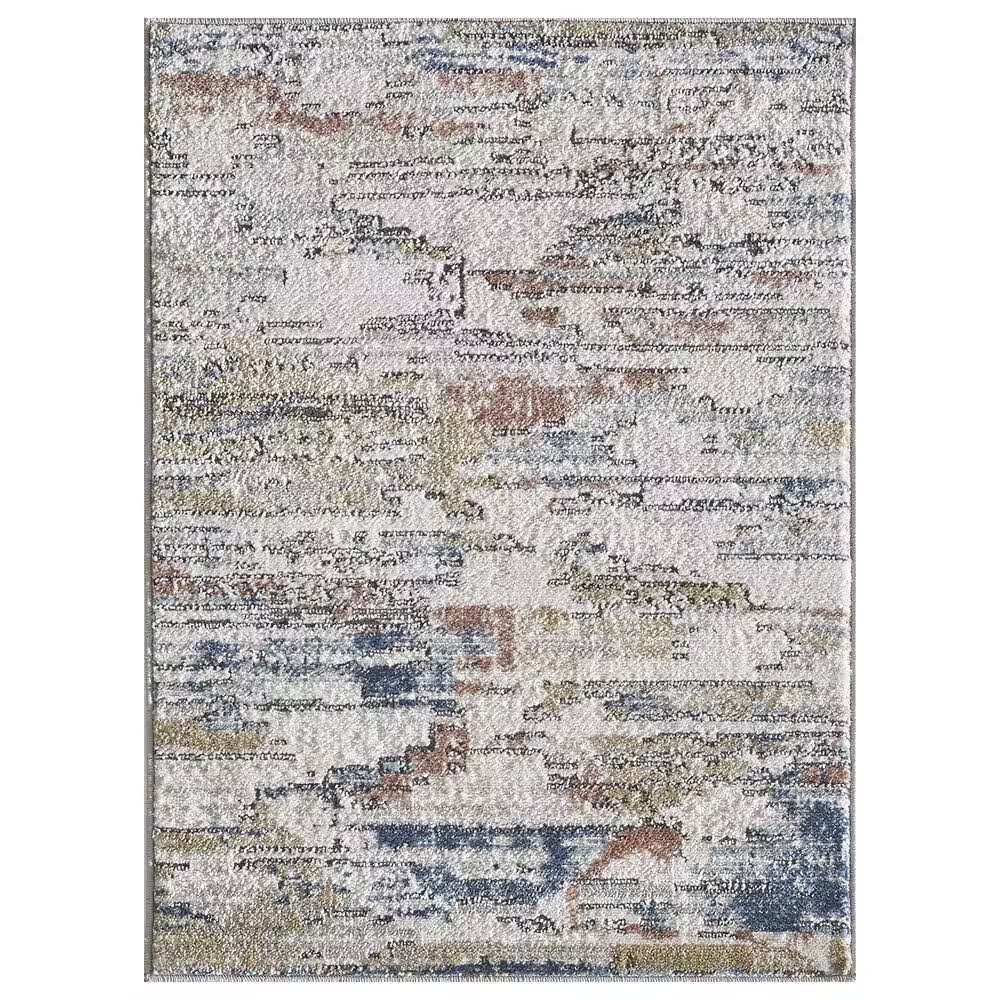 Central Oriental Orient Damaris 2'2" x 3' Ivory and Grey Area Rug
