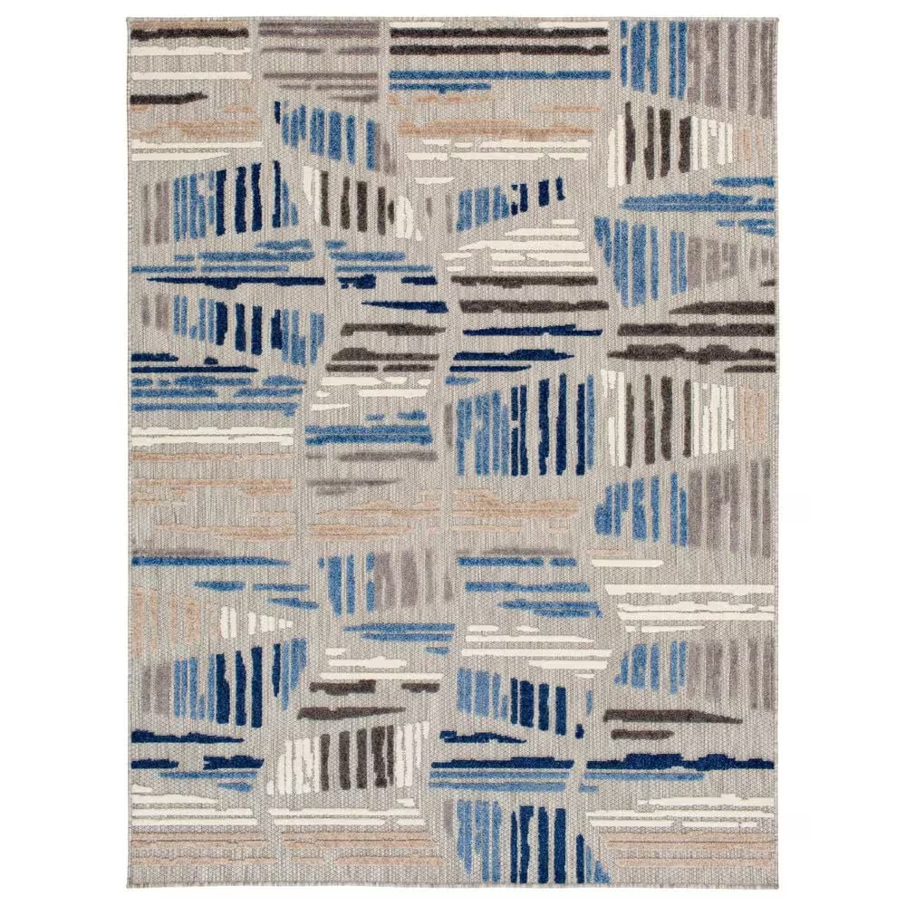 Central Oriental Fontana Hadrian 6'7" x 9'2" Gray Area Rug