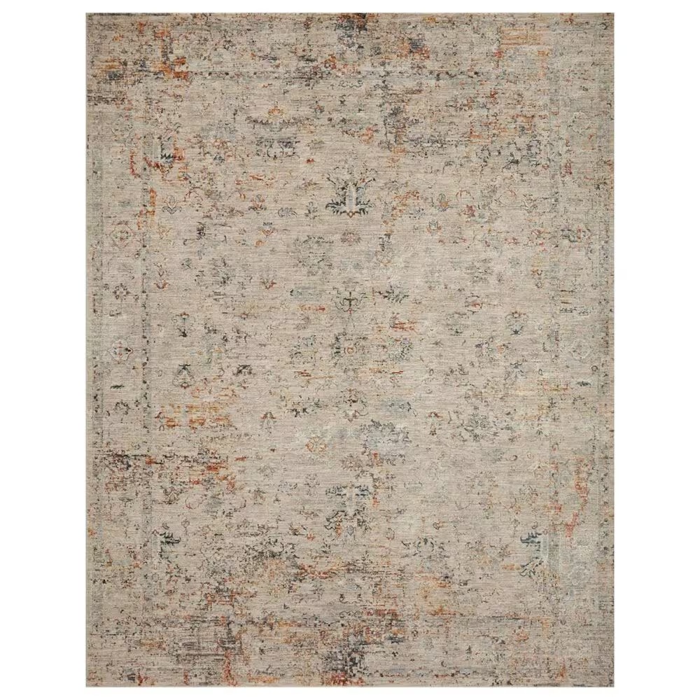 Loloi Axel 4' x 5'7" Silver and Spice Area Rug