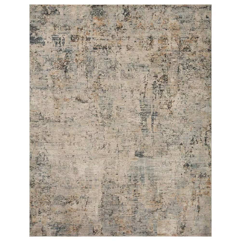 Loloi Axel 6'7" x 9'10" Beige and Sky Area Rug