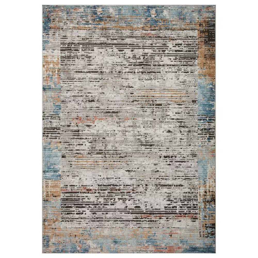 Loloi II Bianca9'9" x 13'6" Ash and Multicolor Area Rug
