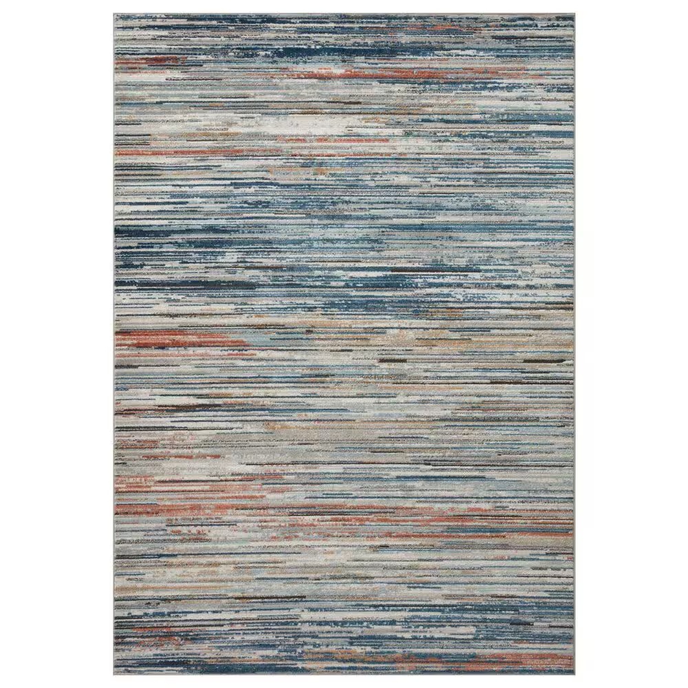 Loloi II Bianca2'8" x 7'6" Pebble and Multicolor Runner
