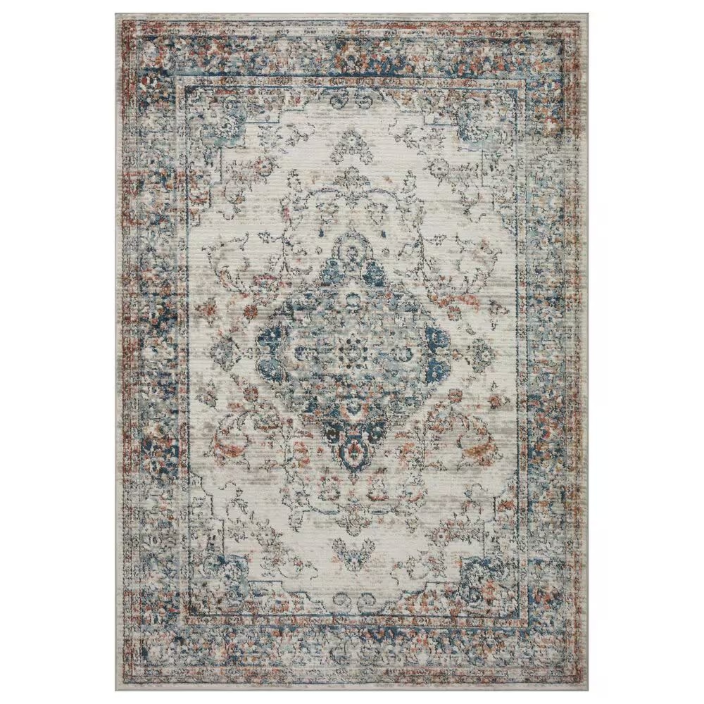 Loloi II Bianca 2'8" x 13' Ivory and Ocean Runner