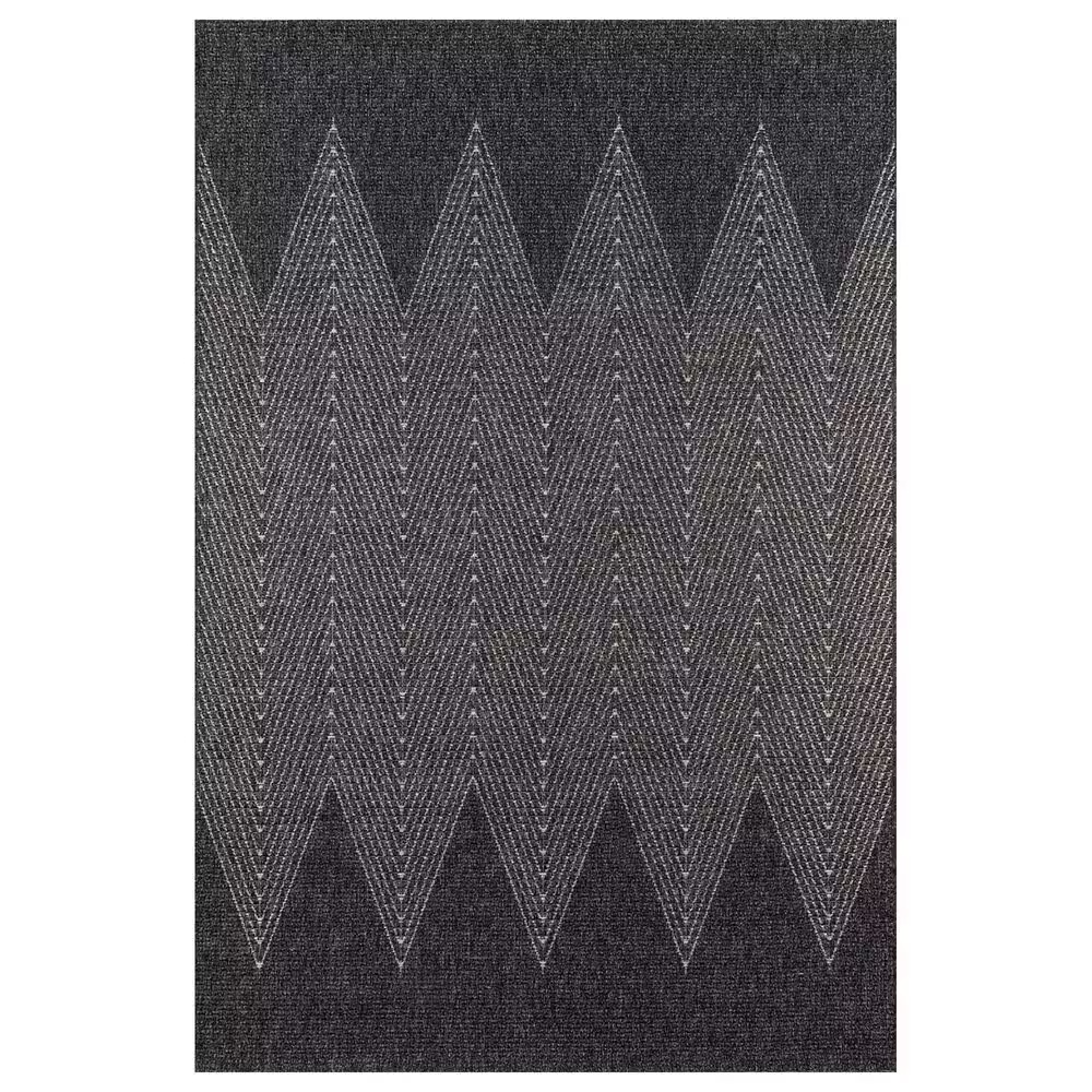 Momeni Como COM-5 6'7" x 9'6" Charcoal Area Performance Rug