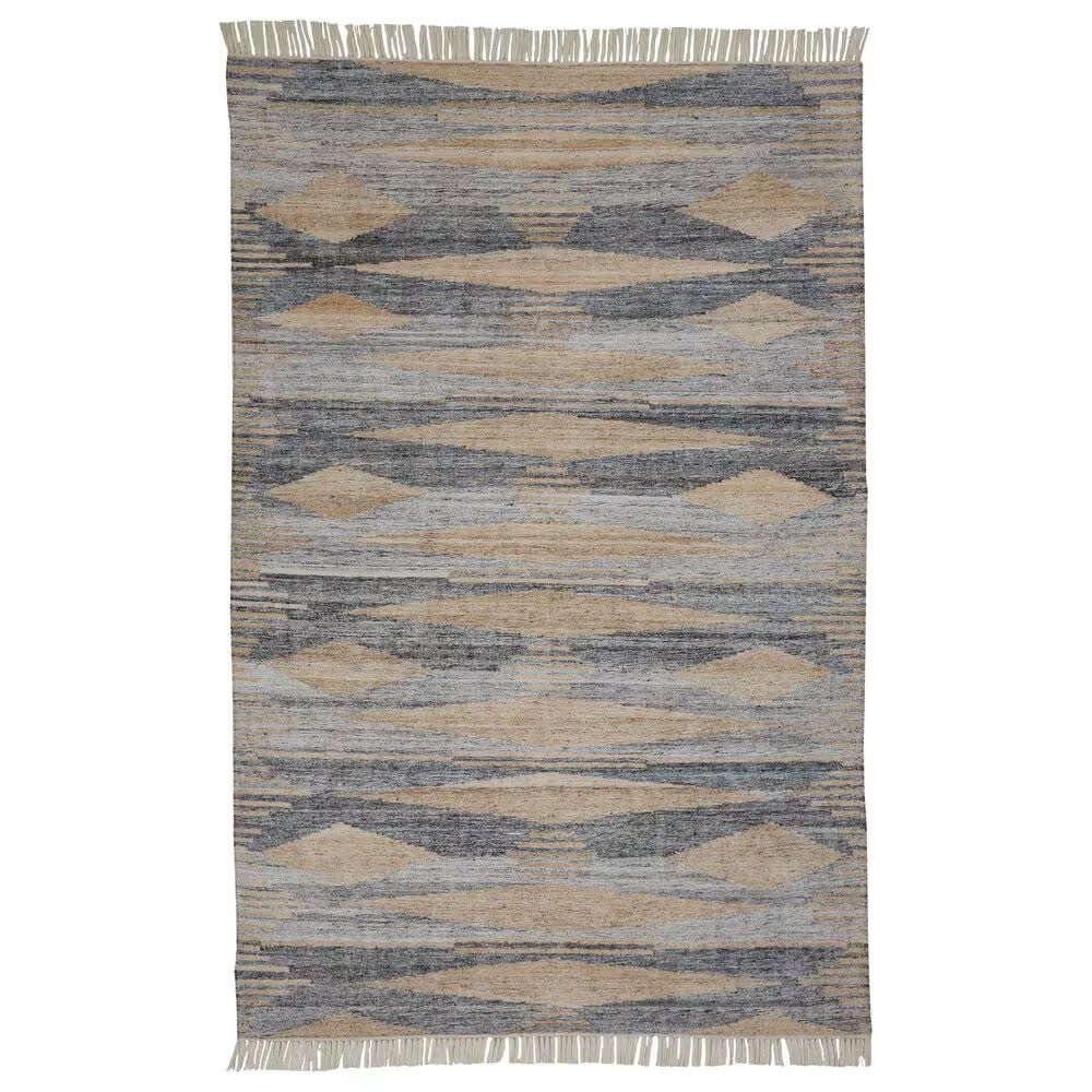 Feizy Beckett 0815F 8' x 10' Gray and Beige Area Performance Rug