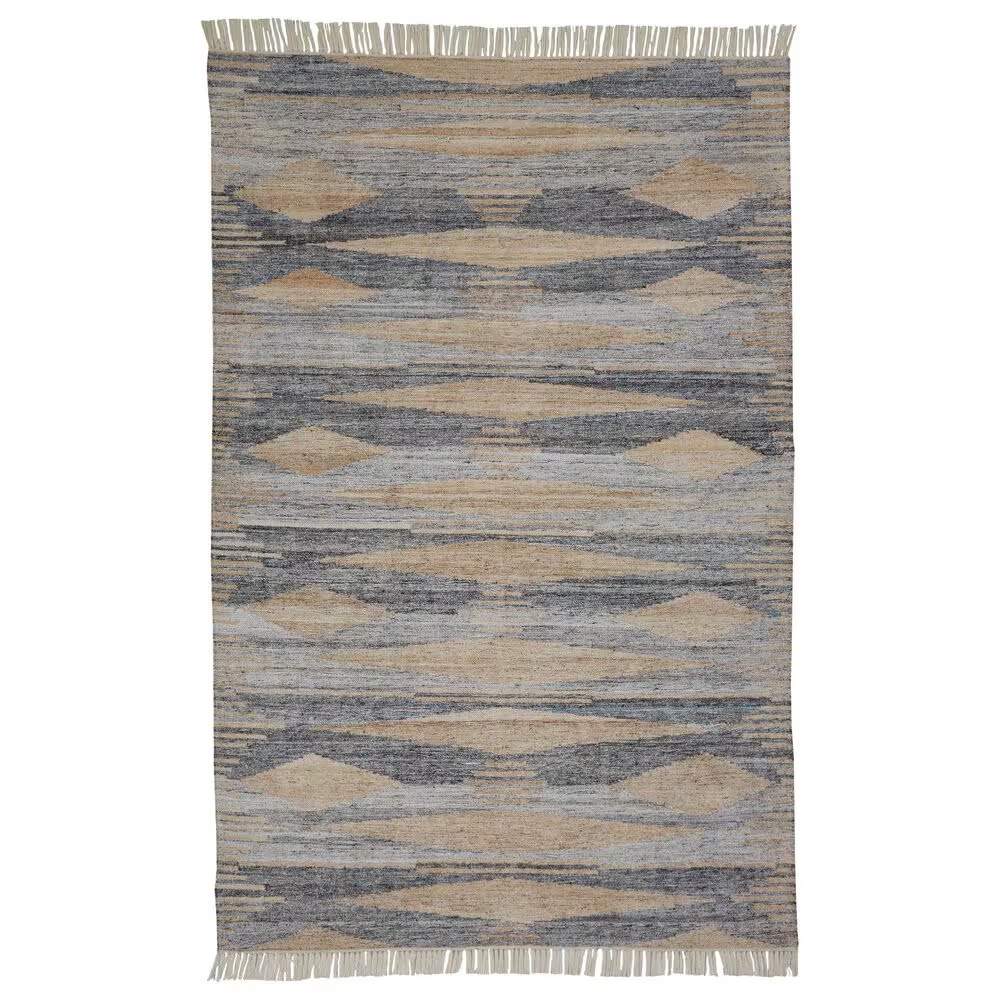 Feizy Beckett 0815F 9'6" x 13'6" Gray and Beige Area Performance Rug