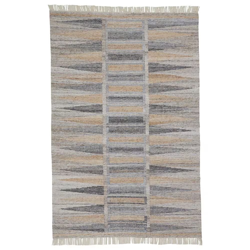 Feizy Beckett 0817F 8' x 10' Gray and Beige Area Performance Rug